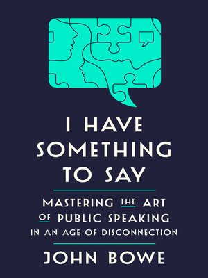 cover image of I Have Something to Say